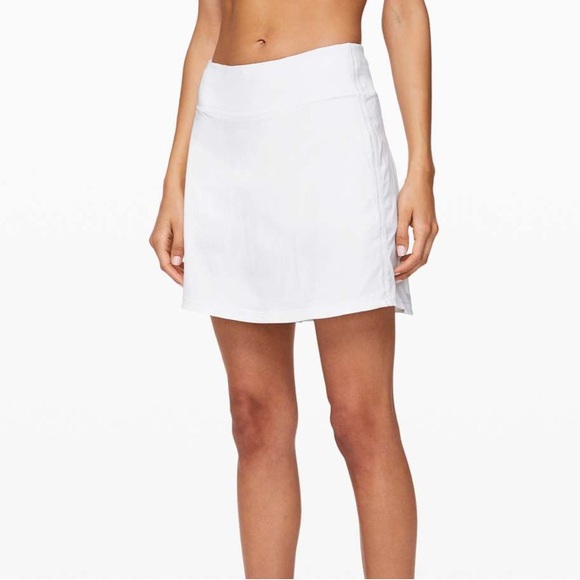 Lululemon Pace Rival Skirt *Extra Long 17" in White Size 12 - Picture 1 of 6